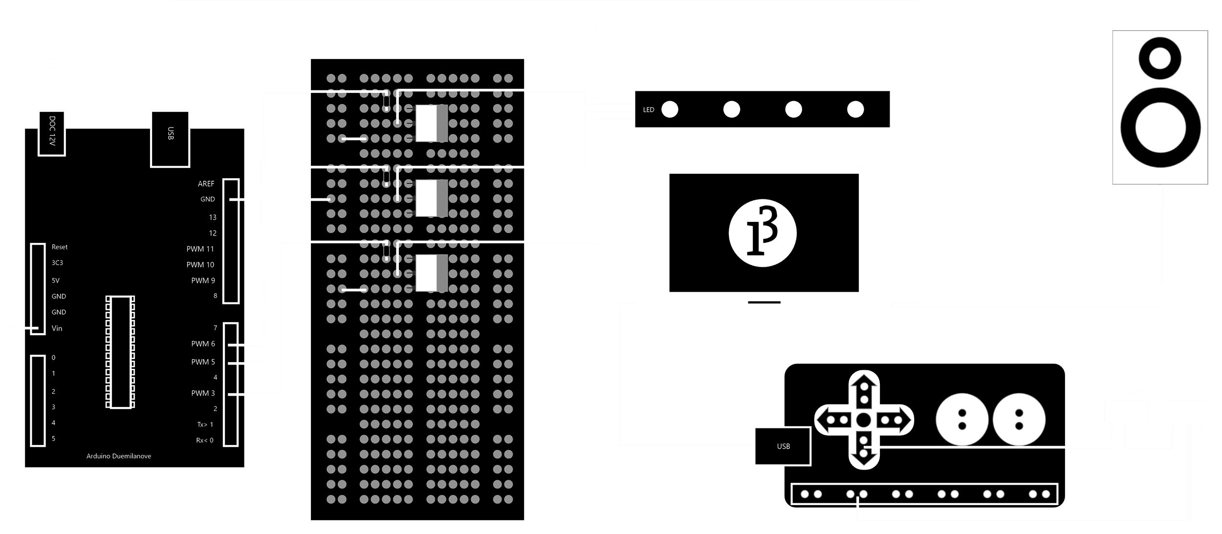 the circuit diagram for our prototype